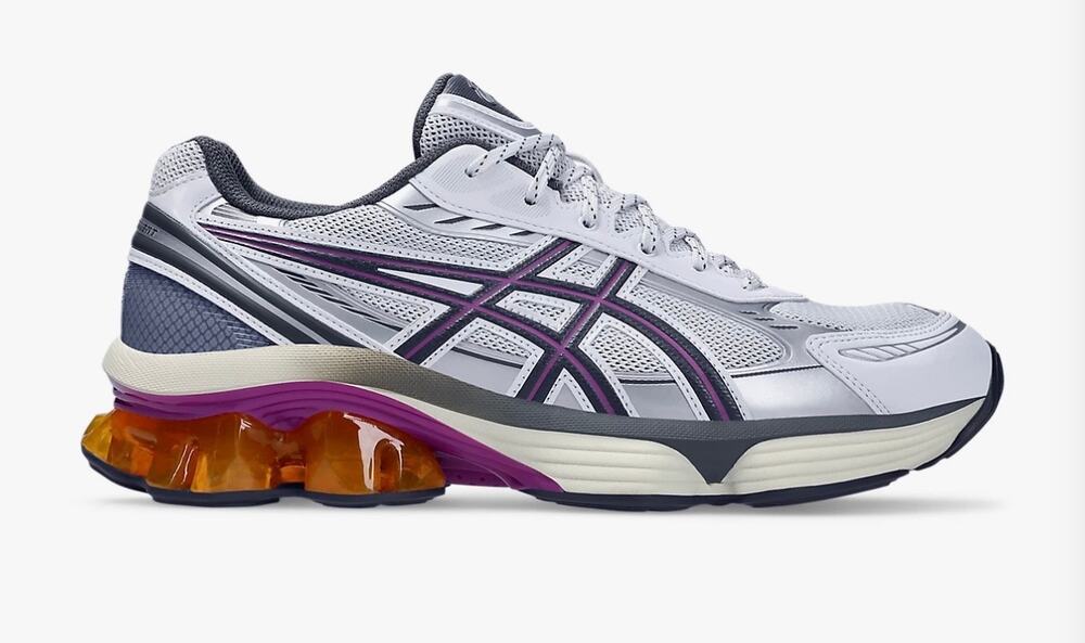 ASICS GEL-KINETIC FLUENT Sz 6 Men/ 7.5 women white/truffle grey